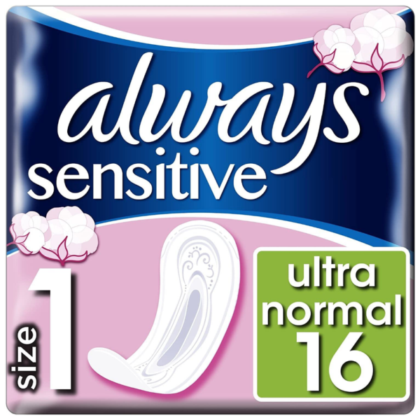 Always Sensitive Normal Ultra Sanitary Towels 16 Pads