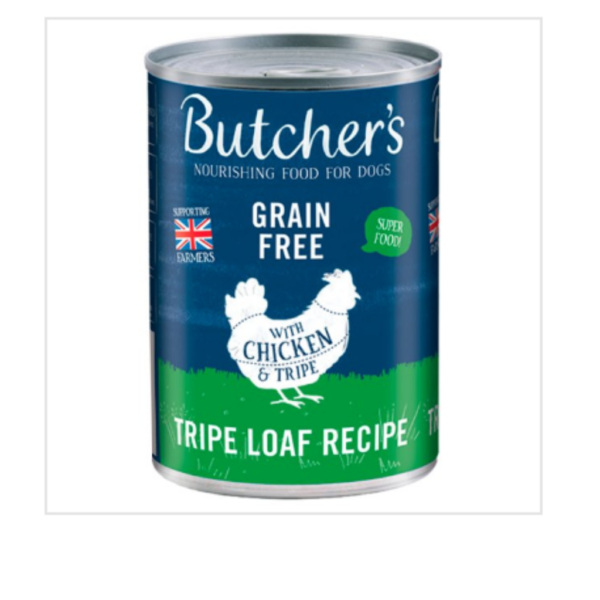 Butcher's Chicken & Tripe Wet Dog Food Tin 400g x 12 Tins