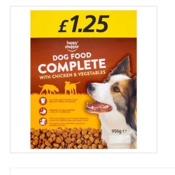 Happy Shopper Complete Dog Food with Chicken & Vegetables 950g x Case of 5