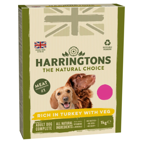 Harringtons Rich in Turkey with Veg Complete Dry Adult Dog Food 1kg