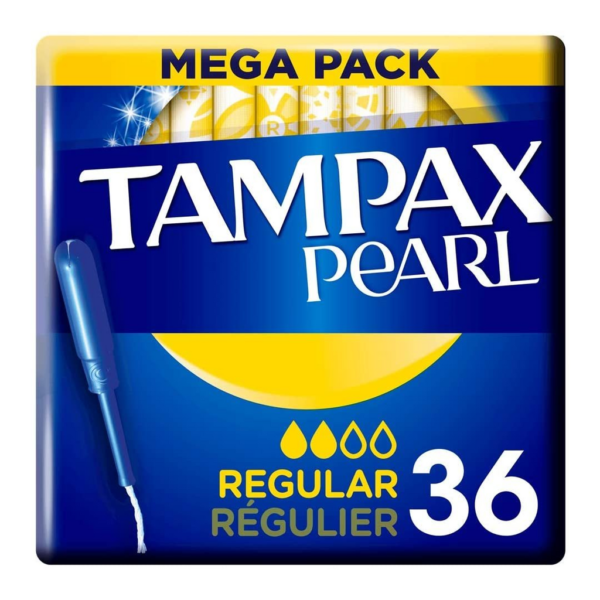 Tampax Pearl Regular Tampons Applicator x 36